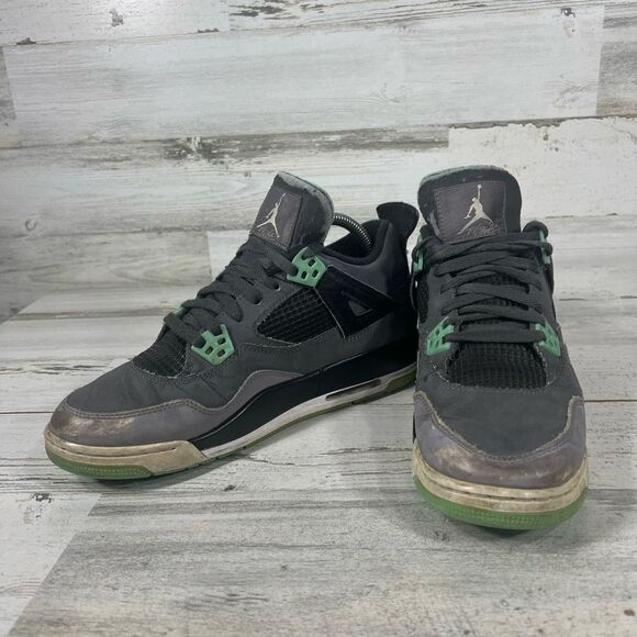 Jordan 4 retro green kids 7 Womens 8.5 - Picture 5 of 8